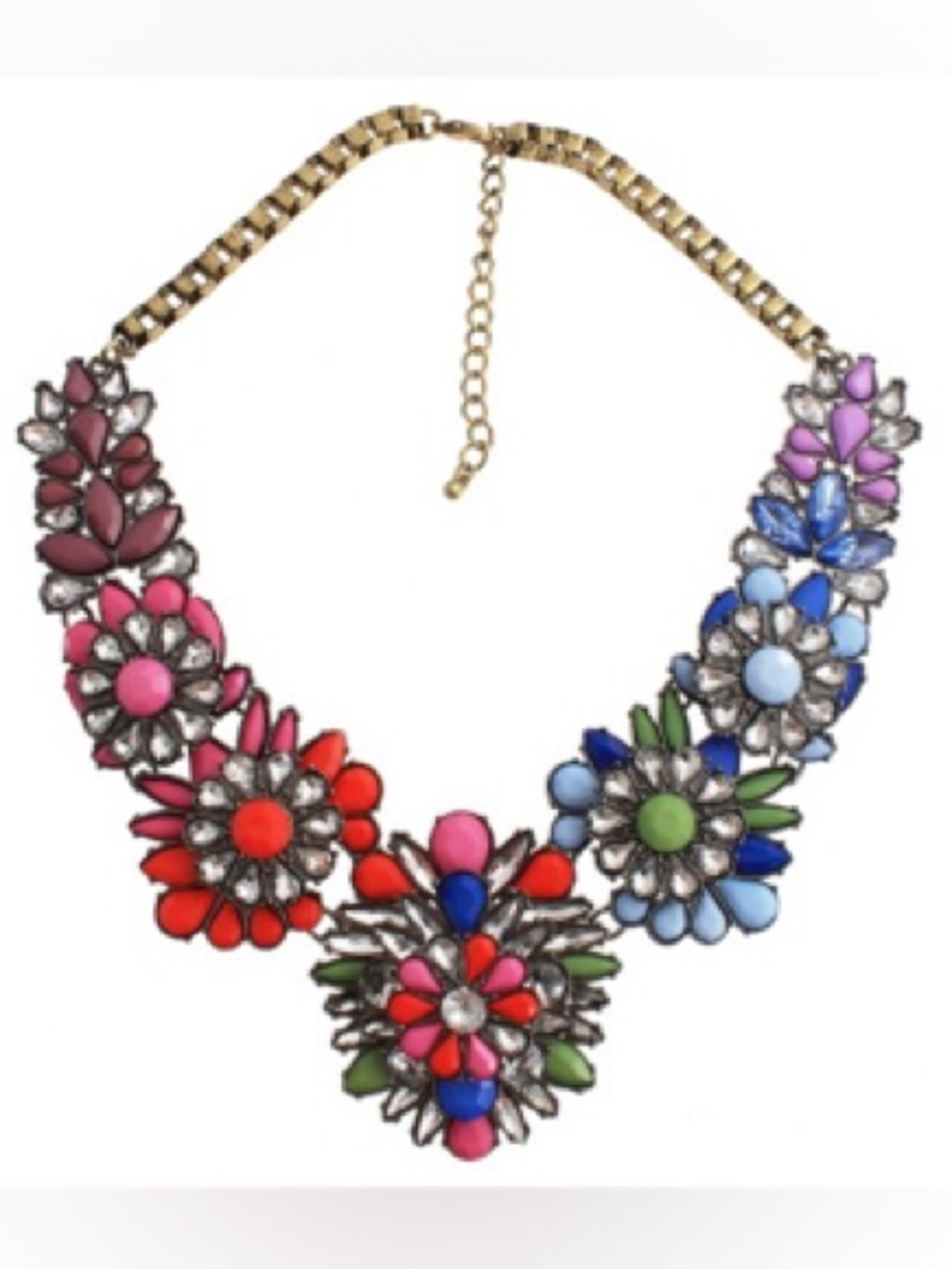 VINTAGE Floral Statement Necklace